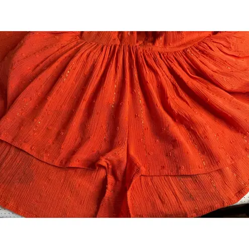 PQ Everly Romper in Passion XSmall Small New Womens Beach Resort Red