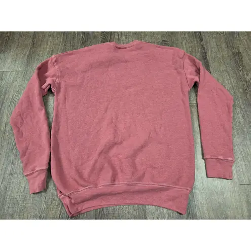 Oat Collective Mauve Pink WEEKEND Crewneck Sweatshirt Pullover Size Medium