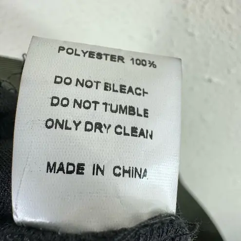 Gracia NWT Black Textured Knit Stretchy Elastic Waist Zipper Detail Midi Skirt M