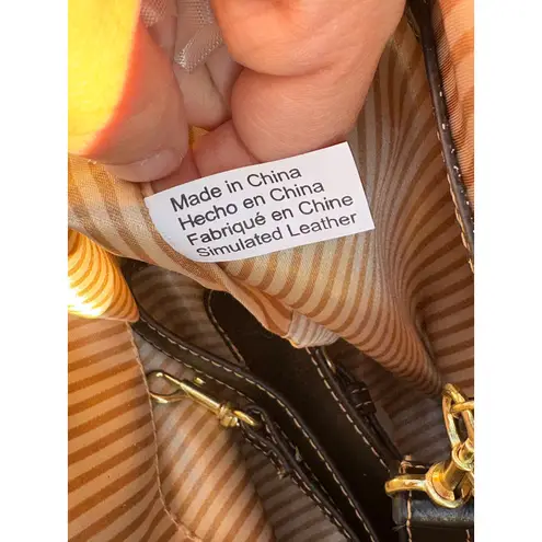 Brand New Vegan Leather Structured Satchel – Black Top Handle & Crossbody Bag