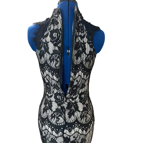 Filly Flair Lace Mini Dress Cocktail Women's Size M Sleeveless Fitted Homecoming