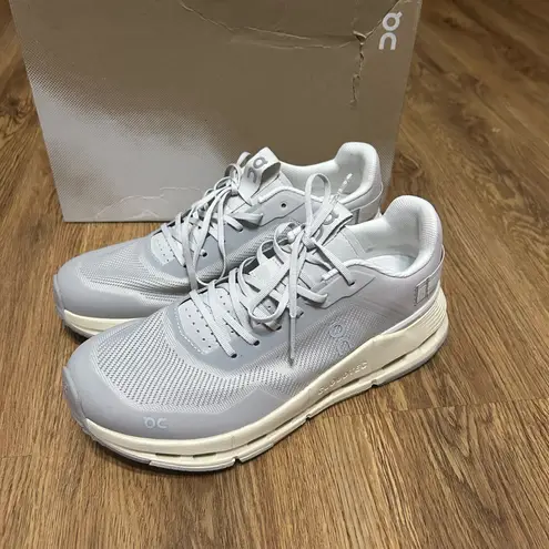 on cloud ON CLOUDNOVA gray running athletic training lace up shoes sneakers new