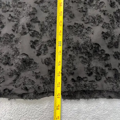 VERO MODA Aware by Vero Moda Black Floral Burnout Mock Neck Dress Puff Sleeve XS