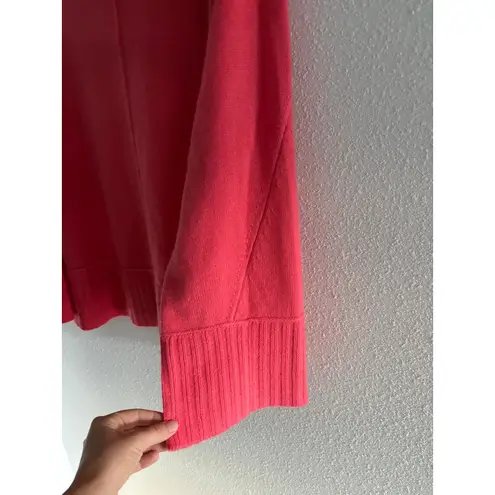 Maeve Cashmere Chandler Sweater Women Small Pink Oversized Bell Sleeve Crewneck