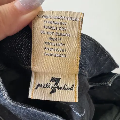 7 For All Mankind Seven for All Mankind Jeans Women 28 Blue Dark Wash Straight Boho Western