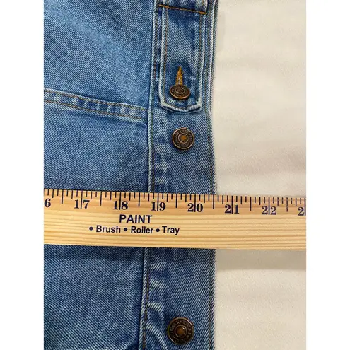 Jordache Vintage 100% Cotton Medium Wash Denim Jean Jacket Blue Women's Size 16