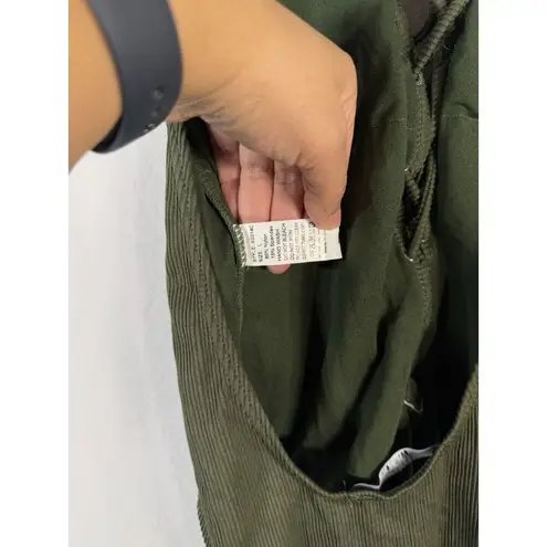 Miss Lola Women’s Olive Green Lace up Halter One Piece Swimsuit Size Large Beach