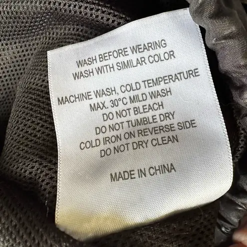 Zyia Active Leopard Print Windbreaker Jacket Hoodie Full Zip Pockets Outdoors