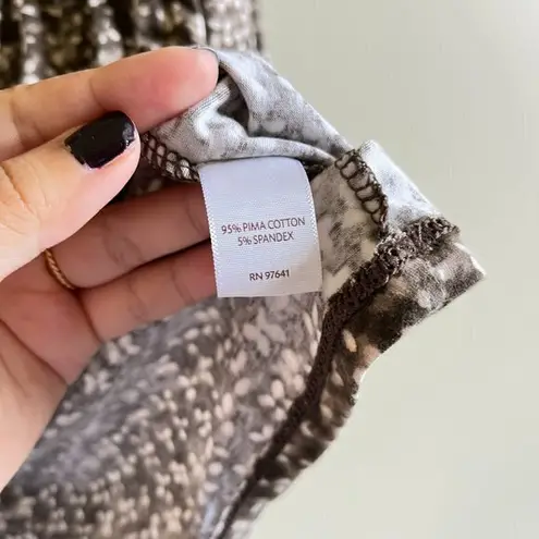 J.JILL PURE J.JILL KNIT LONG SLEEVE TOP TEE WOMENS SIZE XS CREWNECK Tan