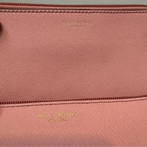 Henri Bendel West 57th Cosmetic Case Set blush pink saffiano leather