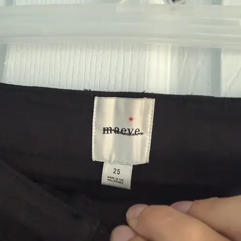 Maeve by Anthropologie Women’s Black Full Length Dress Pants Sz 25