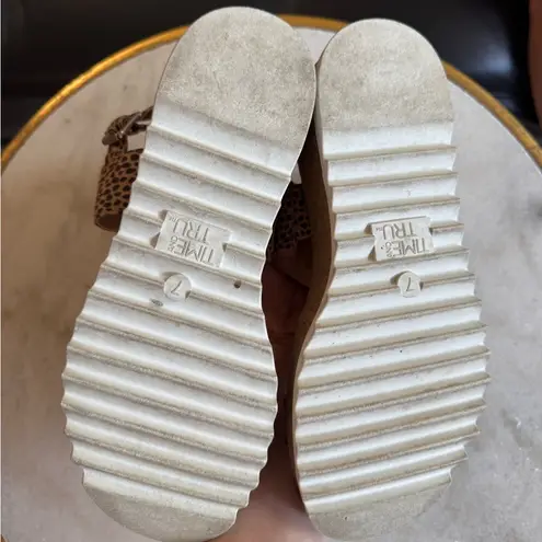 Time And Tru Leopard Platform Sandals