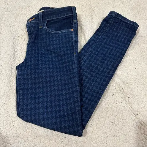 Pilcro and the Letterpress anthropologie serif houndstooth skinny jeans size 29