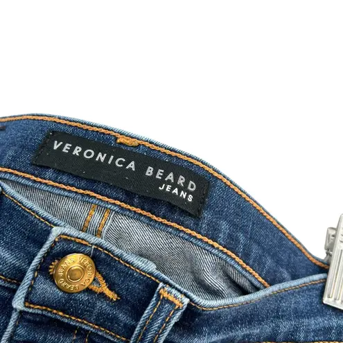 Veronica Beard Debbie 10" Skinny Jeans With Gold Buttons Size 27