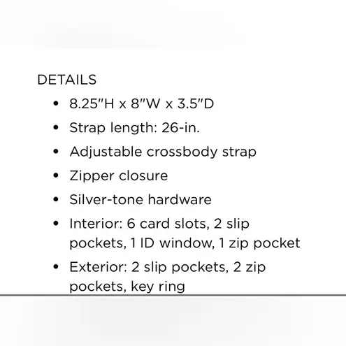 MultiSac MiltiSac North south zip around crossbody bag.