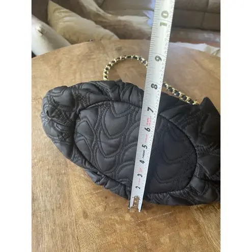 Koret Black Quilted Shoulder Bag Gold Chain Strap Medium Flap Handbag New Black