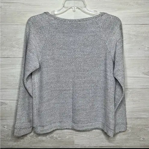 INC International Concepts Silver Knit Women's Sweatshirt Gray Size undefined