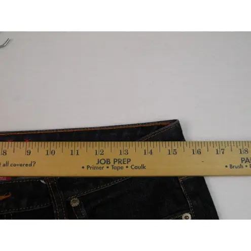 Elle Dark Wash Denim Jeans Size 10 Straight Leg Mid Rise Zip/Button