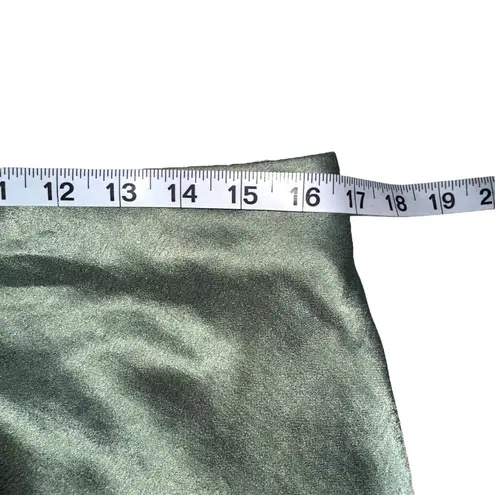 Bec & Bridge NWT Carrie Halter Satin Cut Out Cream Green Maxi Dress US 10