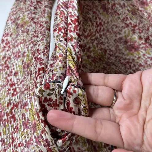 NEW Doen Sz S Bellflower Maxi Silk Dress in Clay Floral Pink