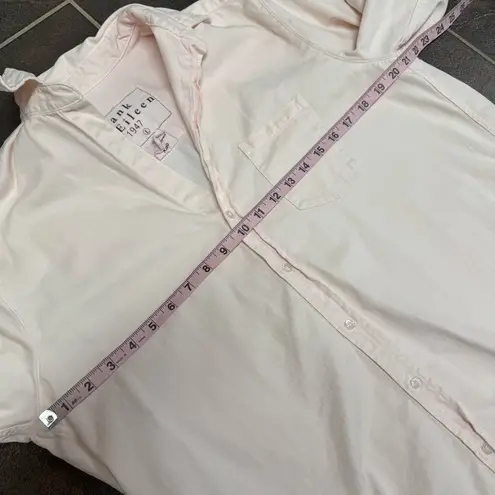 Frank & Eileen Mary Shirtdress Famous Denim Dress Light Pink Large $328