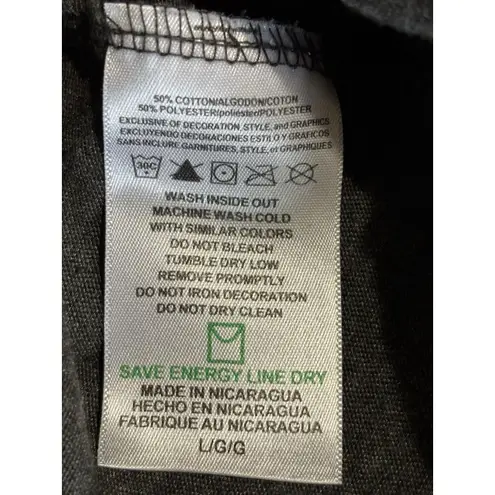 NFL Team Apparel Raiders Graphic Logo Tee Black/Gray T-shirt Long Sleeve Size L