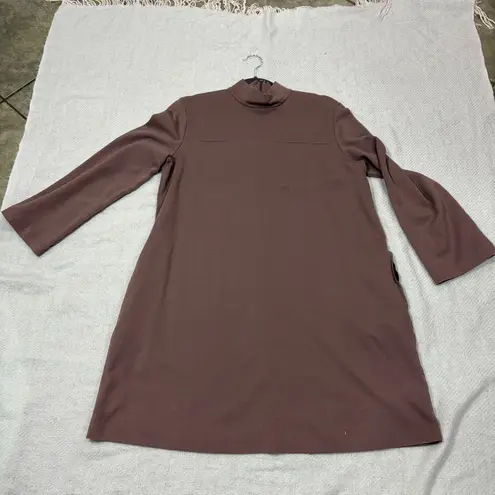 Max Mara Leisure Womens Dress Trento Mock Neck Long Sleeve Mauve PtP 20”