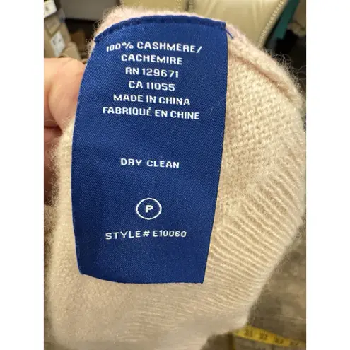 NO NAME Pink Cream Short Sleeve Cashmere Sweater Color block Size XS