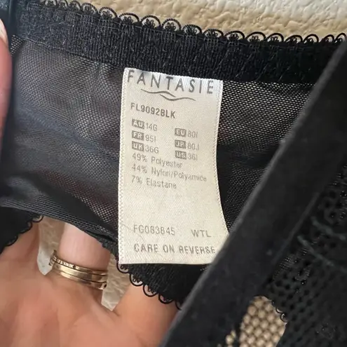 Fantasie Bra FL9092BLK Allegra 36I Black Sheer Lace Underwire Side Support Size undefined