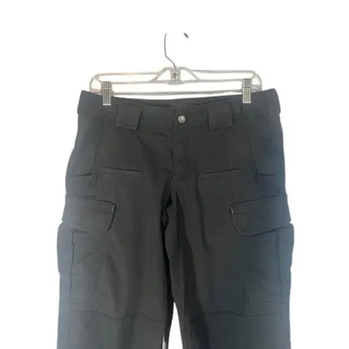 5.11 Tactical Black Cotton Blend Durable Casual Cargo Work Pants Women Sz 8