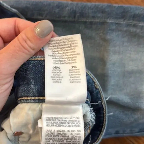 MOTHER Denim MotherāSuperior the trickster ankle high rise straight Jean 26