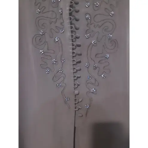 Chaus Women's Black Beaded Jacket, Size 6, Evening Jacket, Office Cardigan Size M