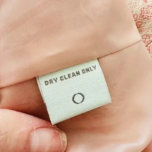 Norton Mcnaughton Vintage 14 Blazer Jacket Peach Jacquard Damask Boho Cottage