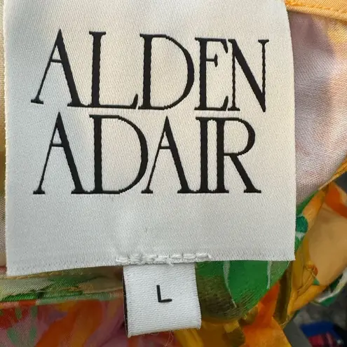 Alden Adair Sophia Santiago Set High Low Skirt Balloon Sleeve Top Size Large