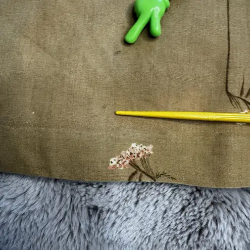 BUSHWACKER Sz 8 Brown Floral Linen Rayon Maxi Sheath Dress Sleeveless USA