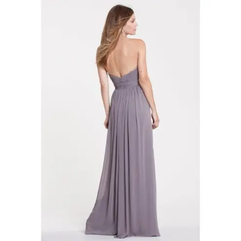 Watters & Watters Style 5514 Shirred Chiffon Floor Length Dress Size 10 Wedding