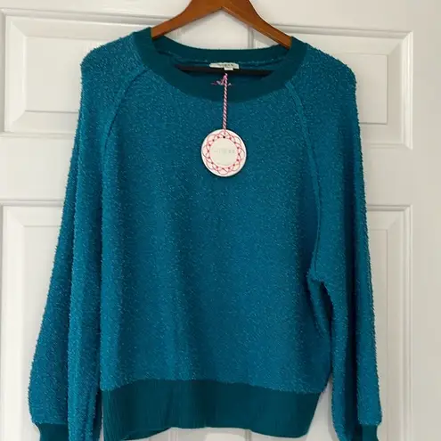 Umgee  NWT Puff Sleeve Boat Neck Sweater