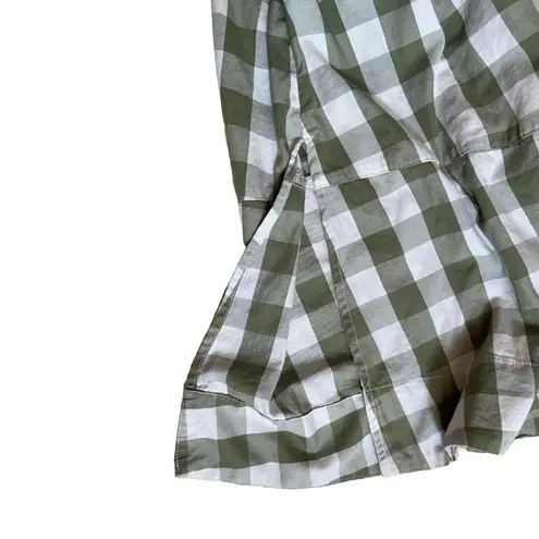Free Assembly Sleeveless Fit and Flare Green Gingham Maxi Dress š„