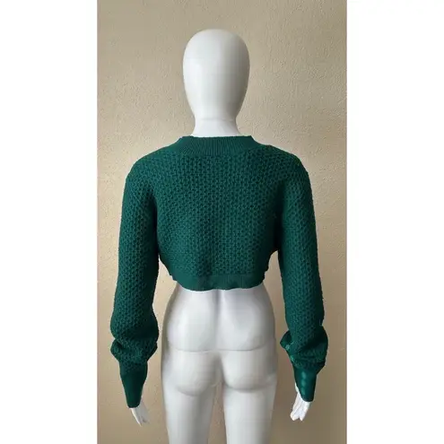 Sofia Vergara | Women’s Cropped Crochet Knit Sweater | Large