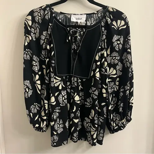 Ba&sh Aura Blouse Black Size Medium