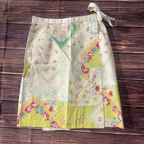 Samantha Floral Patchwork Wrap Skirt Women’s 4P A