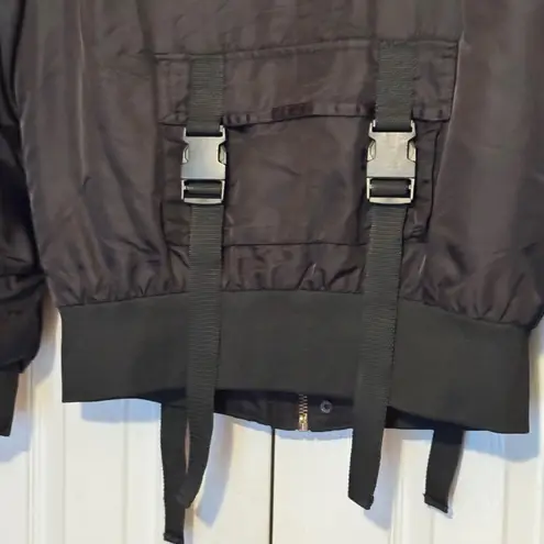 Uncle Frank Uncle Ralph Black Military Bomber Jacket Size XL by