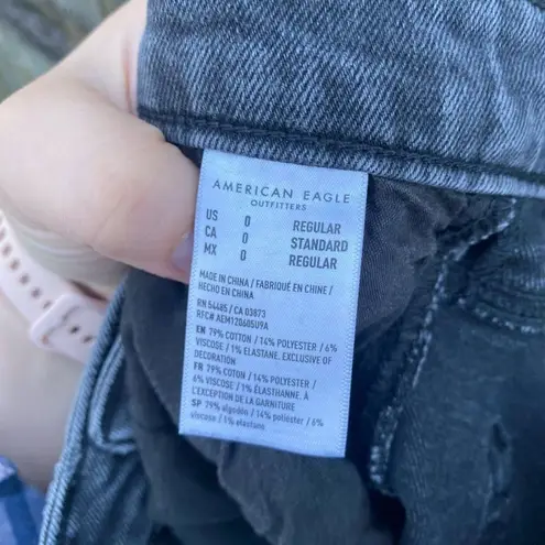 American Eagle  Black Mom Jeans | 0