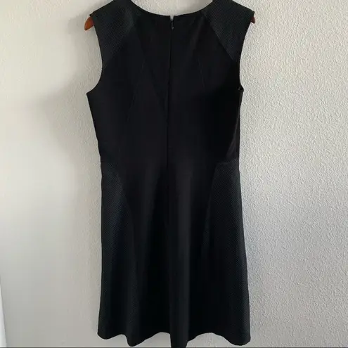 Ann Taylor  Textured Panel Black Dress Career Professional Office Event Cocktail