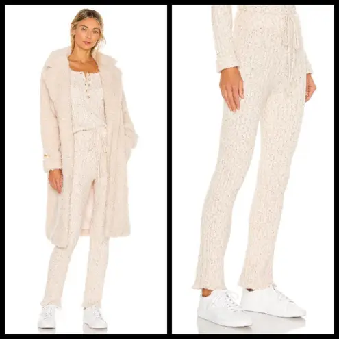 Heartloom ππ Nikita Pant Oat Ribbed Soft & Cozy Wide Leg Sweatpants Large NWT