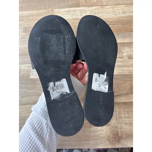 Mario Valentino Women's Designer Valentino by Black Bugola Slide Sandal size 9