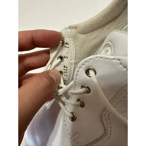 Ecco Soft Women's Leather Lace Up Walking Shoes Beige Size 41