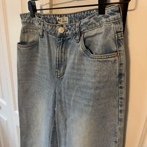 Cuidado Con El Perro Women’s Light Wash Straight Denim Jeans 100% Cotton Size 4 Blue