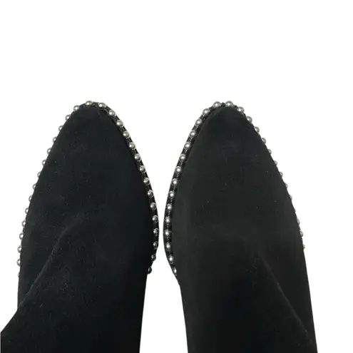 Zadig & Voltaire Black Booties with Silver Detailing