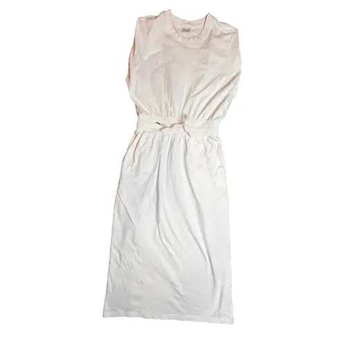 Calia Carrie Underwood Off White Extended Shoulder Midi Dress SZ XS Neutral